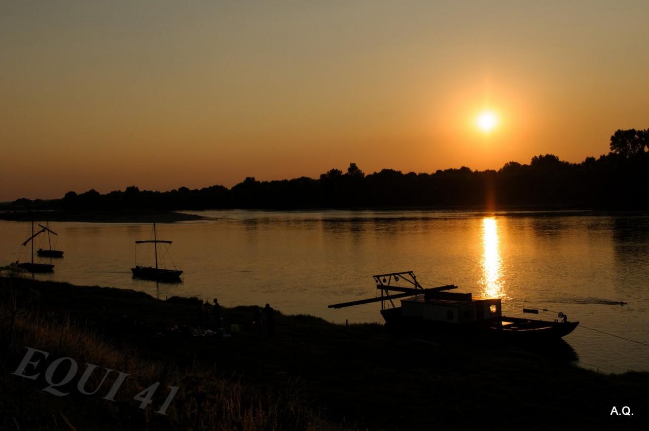 Coucher de soleil sur la Loire