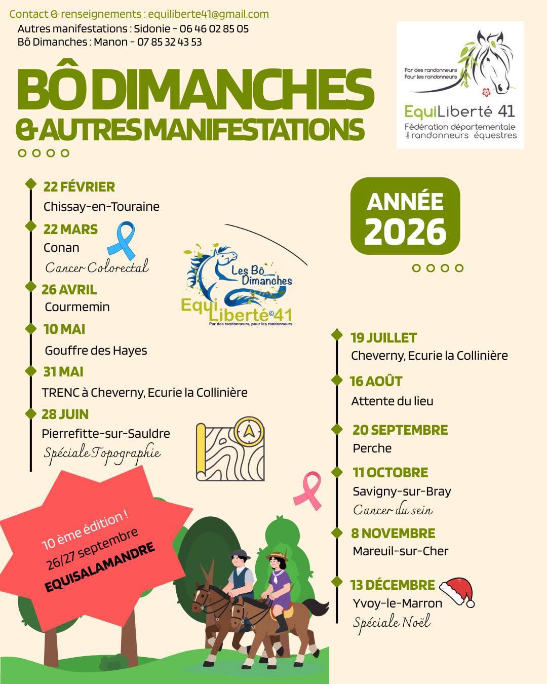 Planning Bô Dimanches 2026